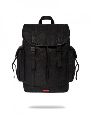 Black Sprayground 24/7 Monte Carlo Backpacks | 36914-PWEY