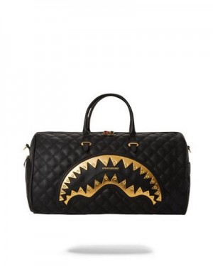 Black Sprayground 24k Geneva Duffle Bags | 98247-IPVK