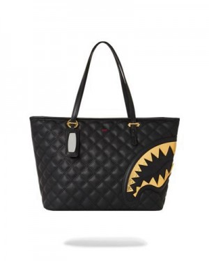 Black Sprayground 24k Geneva Tote Bags | 93057-XQOF