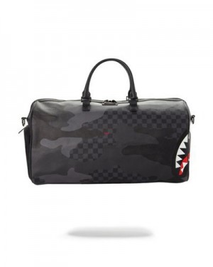 Black Sprayground 3am Duffle Bags | 60921-GORI