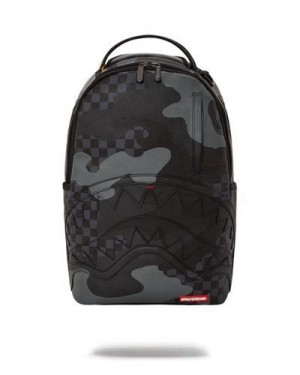 Black Sprayground 3am Full Throttle (Dlxv) Backpacks | 03259-PFWH