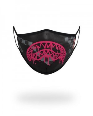 Black Sprayground 3am Shark Form-fitting Face Masks | 84097-RFBA