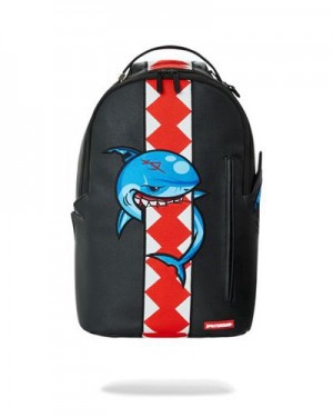 Black Sprayground All Chewed Up (Dlxv) Backpacks | 41689-LMYC