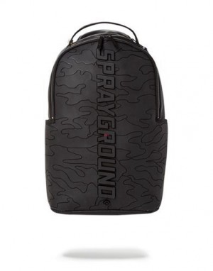 Black Sprayground Bodyguard (Midnight) Backpacks | 67125-QDRB