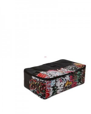 Black Sprayground Half Graff Night Sneaker Holder Bags | 58601-DEMI