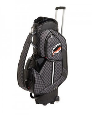 Black Sprayground Henny Aiir To The Throne Pro Golf Bags | 32804-PRJA