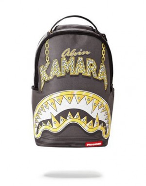 Black Sprayground Kamara To The Future Backpacks | 72850-NDBU