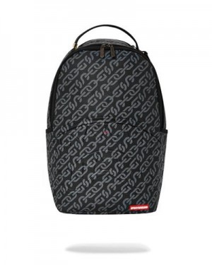 Black Sprayground Magnetic Pulse (Dlxv) Backpacks | 47169-NLBT