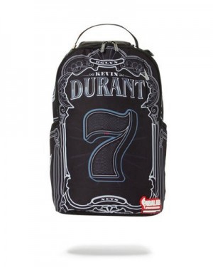 Black Sprayground Nba Durant Money Backpacks | 29146-YGVP