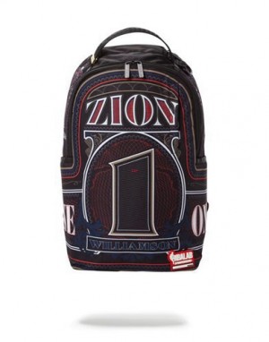 Black Sprayground Nba Zion Money Backpacks | 70614-ZOJV