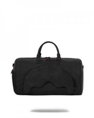 Black Sprayground Rich Rover Cargo Shark Duffle Bags | 29708-CSTI