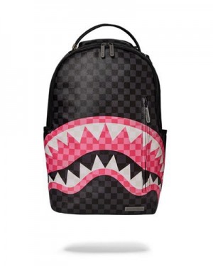 Black Sprayground Sharks In Candy (Dlxv) Backpacks | 63987-UJNL