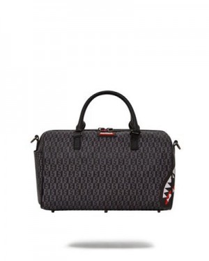 Black Sprayground Spraygatti Revv Mini Duffle Bags | 41208-MCFP