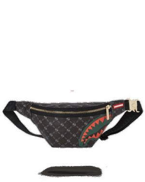 Black Sprayground The Godfather Savvy Crossbody Bags | 05894-TOKQ