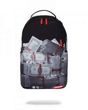 Black Sprayground Too Heavy (Dlxr) Backpacks | 20457-EJXP