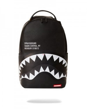 Black / Grey Sprayground Shark Central (Dlxv) Backpacks | 45613-IZCP