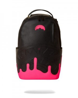 Black / Pink Sprayground Anti-gravity Pink (Dlxv) Backpacks | 87206-NKYU