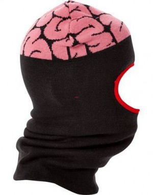 Black / Pink Sprayground Brain Matter Ski Masks | 95620-VSGM