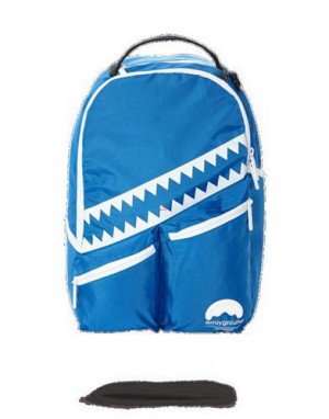 Blue Sprayground All Day Backpacks | 67981-ISAG