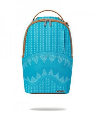 Blue Sprayground Illuchains Turq (Dlxv) Backpacks | 08157-HGTE