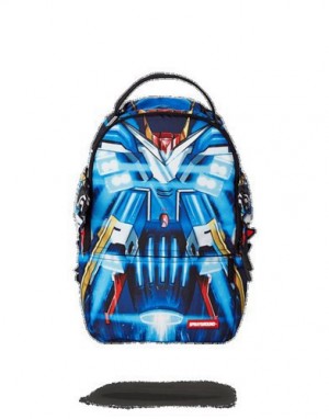 Blue Sprayground Mini Anime Jet Pack Backpacks | 36140-TAEI