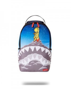 Blue Sprayground Mini Astromane Jetpack Backpacks | 17356-KYOQ