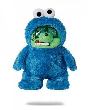 Blue Sprayground Money "Cookie" Bear Teddybear Backpacks | 61852-ENGS