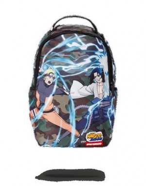 Blue Sprayground Naruto Vs. Sasuke Backpacks | 87235-ABQD