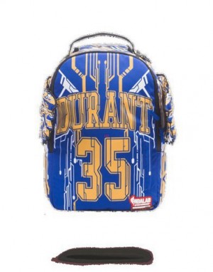 Blue Sprayground Nbalab Durant Tron Backpacks | 17305-NPKB