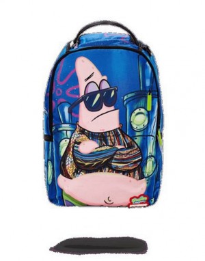 Blue Sprayground Notorious P.A.T. Backpacks | 51307-AMVG