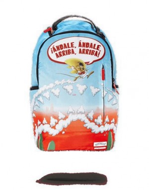 Blue Sprayground Speedy Gonzales Shark Backpacks | 28710-GISX