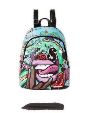 Blue Sprayground The Brat (Asian Doll) Backpacks | 90583-OBQJ