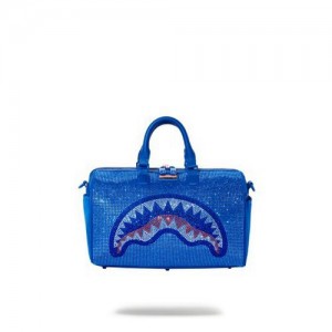 Blue Sprayground Trinity Ocean Mini Duffle Bags | 15746-KYZJ