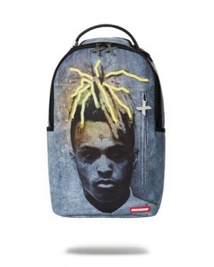 Blue Sprayground Xxxtentacion Moonlight Backpacks | 91408-EHPV