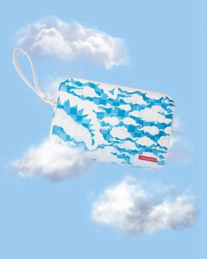 Blue / White Sprayground Skyborne Bags | 46573-EJRM