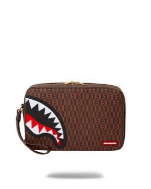 Brown Sprayground Cashin Checks Bags | 13047-CFZK