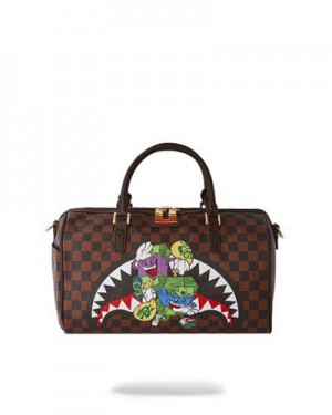 Brown Sprayground Money Chaser Mini Duffle Bags | 42917-ZSWB