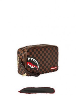 Brown Sprayground Sharks In Paris Bags | 36741-JHFV