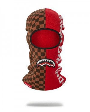 Brown Sprayground Split Create Ski Masks | 19526-ZXQN