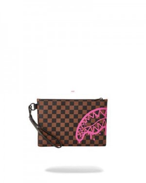 Brown Sprayground The Artists Touch Crossover Clutch Bag | 90417-OWJP