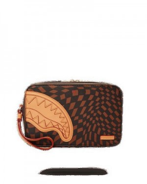 Brown Sprayground Trippy Henny Bags | 64289-NSFH