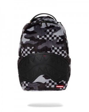 Camo Sprayground 3am Plush Aspen Highlands Backpacks | 48972-WSVN