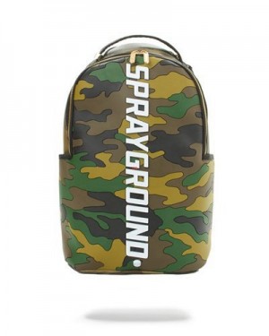 Camo Sprayground Bodyguard (Camo) Backpacks | 32186-PCDW