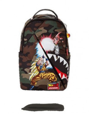 Camo Sprayground Goku Backpacks | 14623-OPTX