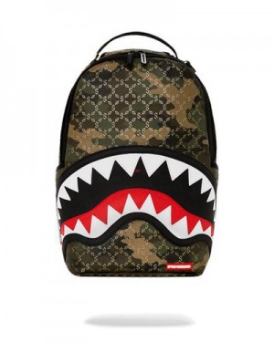 Camo Sprayground Lasers Blazin (Dlxv) Backpacks | 97413-SRCL