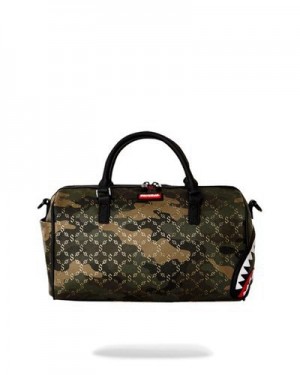 Camo Sprayground Lasers Blazin Mini Duffle Bags | 58973-EDKR