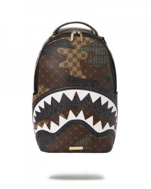 Camo Sprayground Stealth Mode (Dlxv) Backpacks | 15790-MDAT