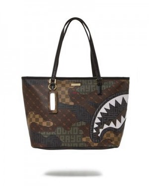 Camo Sprayground Stealth Mode Tote Bags | 79302-EONR