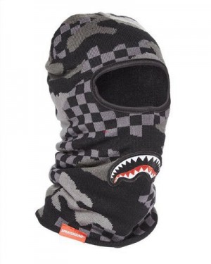 Dark Grey Sprayground 3am Ski Masks | 81497-XDOS