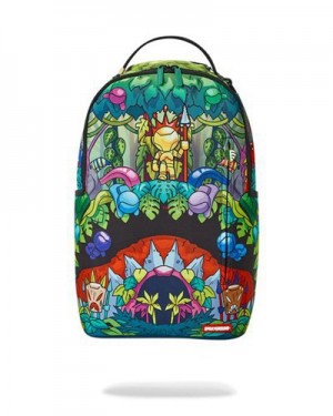 Green Sprayground Astro Big Bang (Dlxv) Backpacks | 60412-LESZ